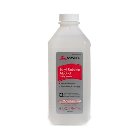 Mckesson Swan Ethyl Alcohol Antiseptic, 16 oz. Bottle, 12PK 1000032333